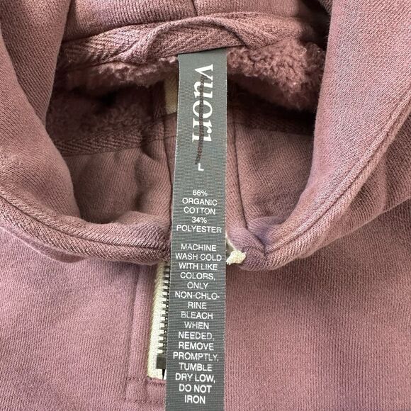 NWT Vuori Restore Half Zip Hoodie Elderberry Women’s Size Large - Picture 7 of 8